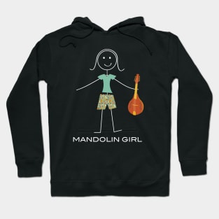 Funny Womens Mandolin Guitar Hoodie